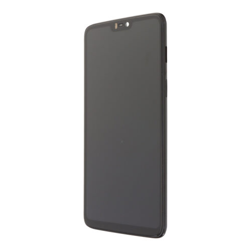 Screen Replacement With Frame for OnePlus 6 Bright black OEM