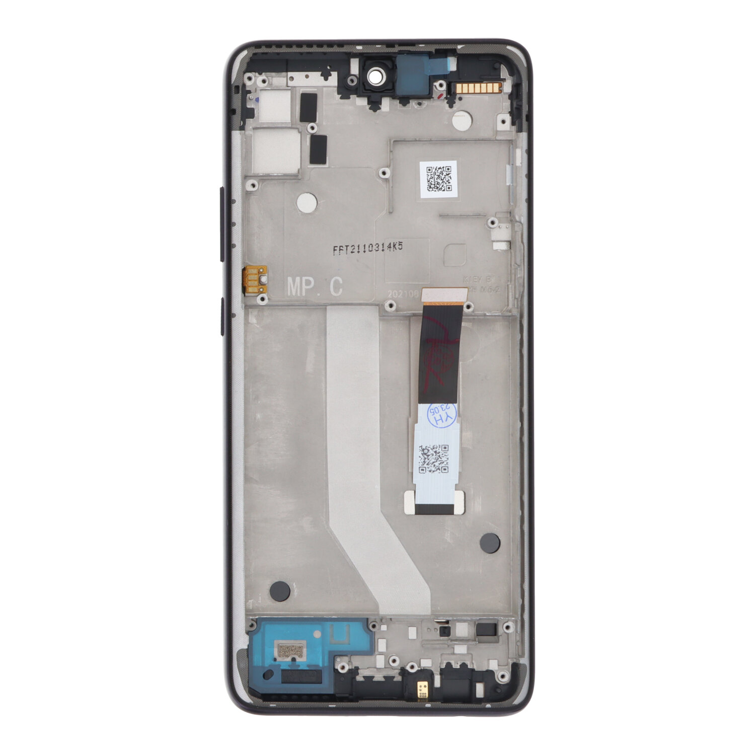 Screen Replacement With Frame for Motorola Moto G 5G Black OEM