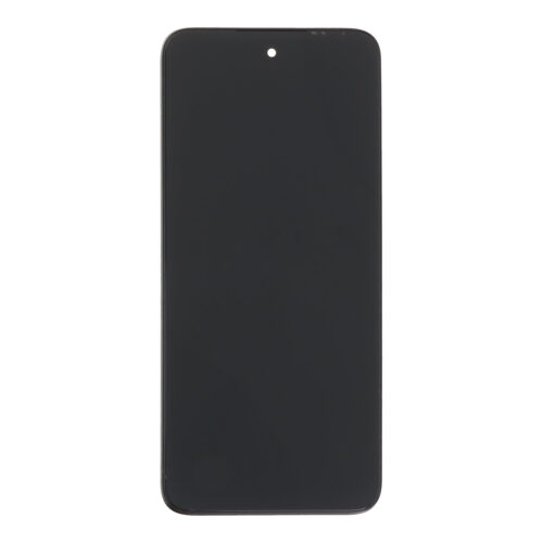 Screen Replacement With Frame for Motorola Moto G Play (2024) Black Premium(Third Party Glued)