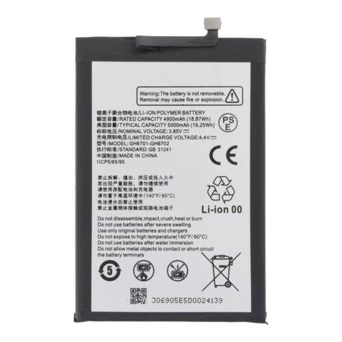 GH6701-GH6702  5000mAh Battery + Battery Adhesive for ZTE Blade A34 OEM
