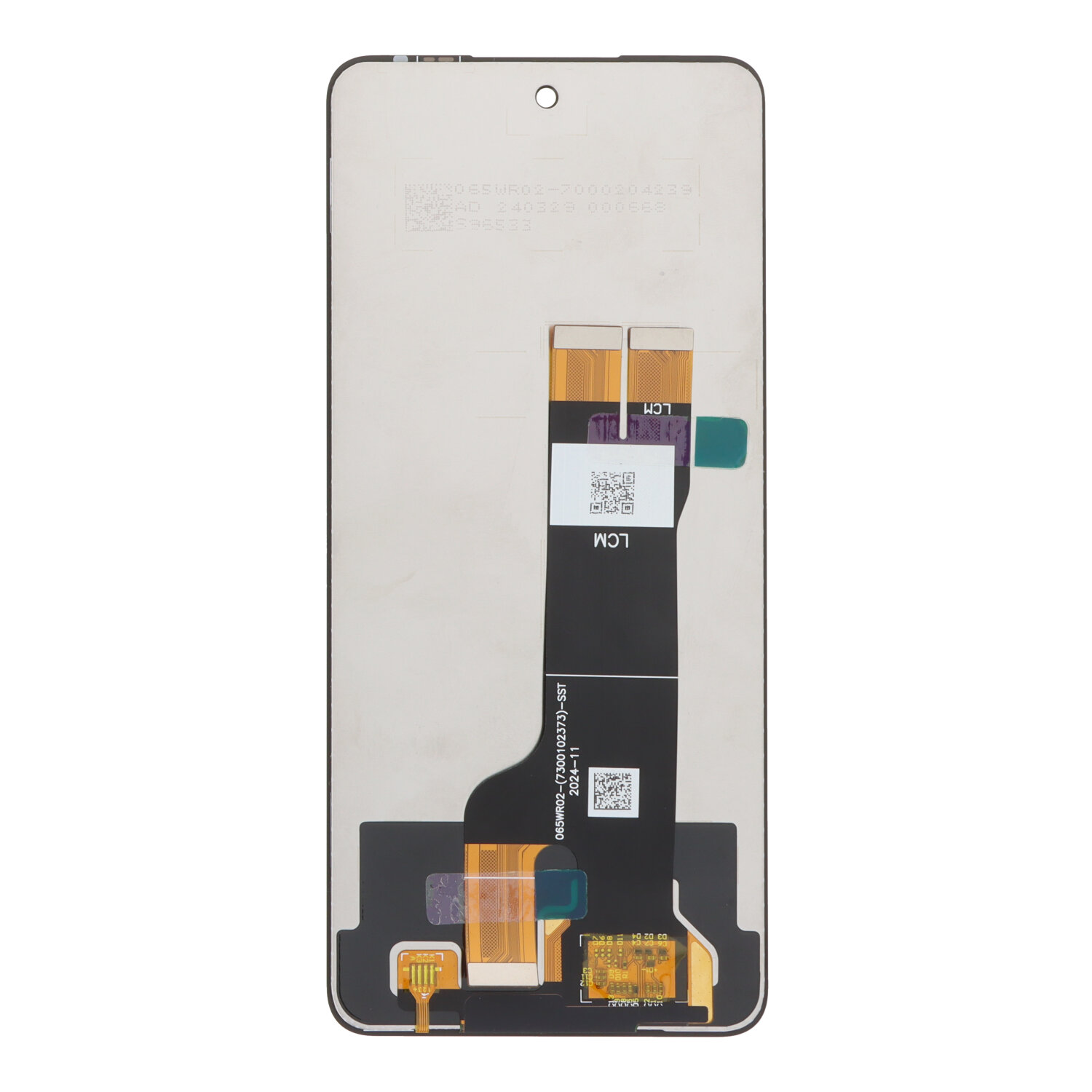 Screen Replacement for ZTE Blade A75 5G Black Premium
