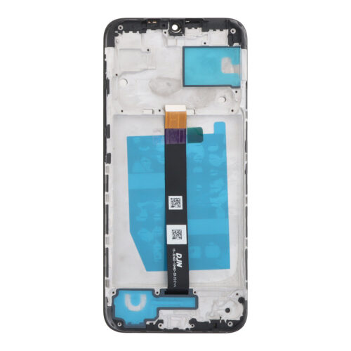Screen Replacement With Frame for Motorola One Fusion Black HQ