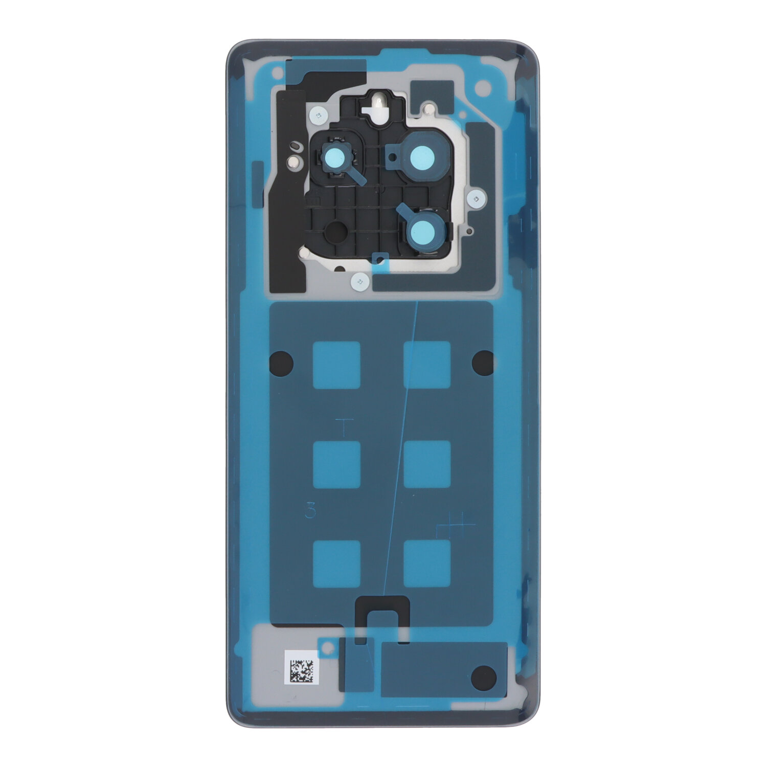 Battery Door + Battery Door Adhesive + Back Camera Lens and Bezel for Realme 12 Pro Submarine Blue Premium