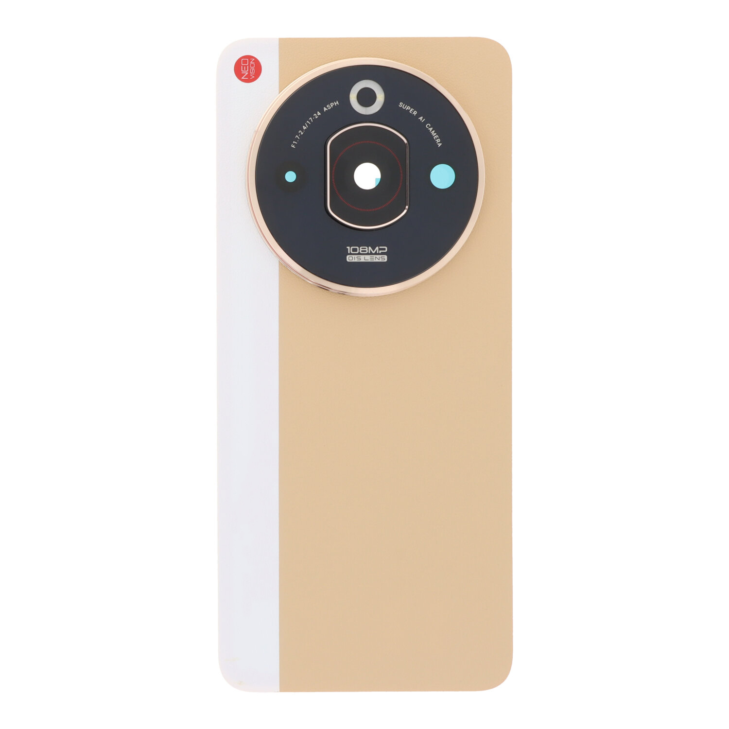 Battery Door + Battery Door Adhesive + Back Camera Lens and Bezel for ZTE nubia Focus Pro Gold Premium