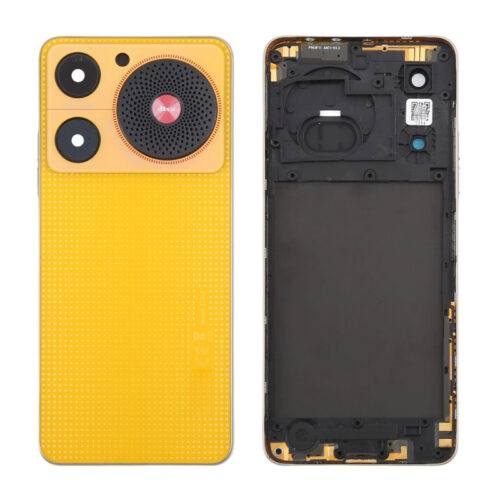 Battery Door + Back Camera Lens and Bezel for ZTE nubia Music Yellow Premium