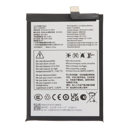 TLP049DA/TLP049D9 5010mAh Battery + Battery Adhesive for TCL 50 Pro NxtPaper/50 SE/50 5G/50 NxtPaper/40 NxtPaper 4G OEM