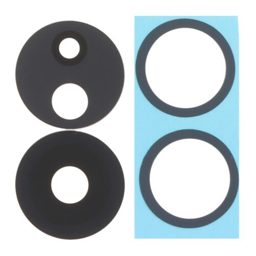 Back Camera Lens for TCL 505 Black OEM 2pcs in one set