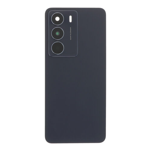 Battery Door + Battery Door Adhesive + Back Camera Lens and Bezel for Realme 14x Carbon Black Premium