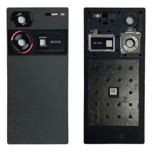 Battery Door + Battery Door Adhesive + Back Camera Lens and Bezel for ZTE nubia Z60 Ultra Black Premium