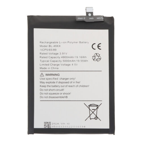 BL-49XX 5000mAh Battery + Battery Adhesive for Infinix Note 40 Pro 4G OEM