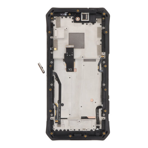 Screen Replacement With Frame for Ulefone Armor 28 Ultra/Armor 28 Pro Black Premium(Third Party Glued)