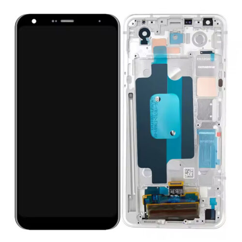 Screen Replacement With Frame without Adhesive for LG Stylo 5 Q720 Silver OEM