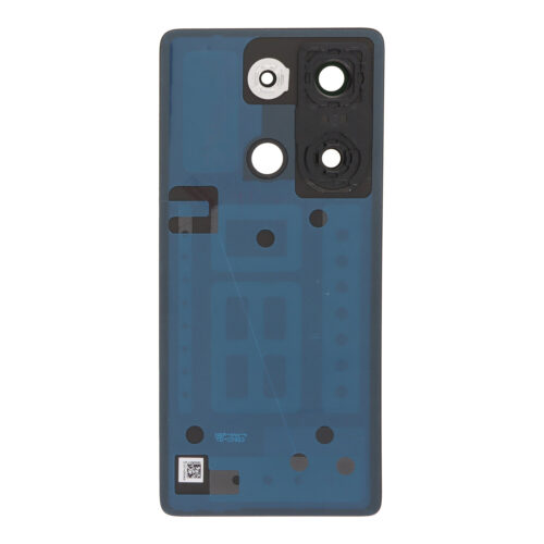 Battery Door + Battery Door Adhesive + Back Camera Lens and Bezel for Xiaomi Poco M6 Pro 4G Black Premium