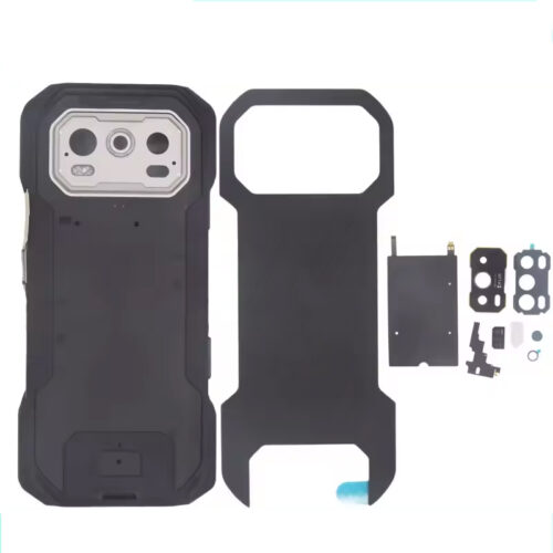 Battery Door + Back Camera Lens and Bezel for Ulefone Armor 27 Pro/Armor 27T Pro Black Premium