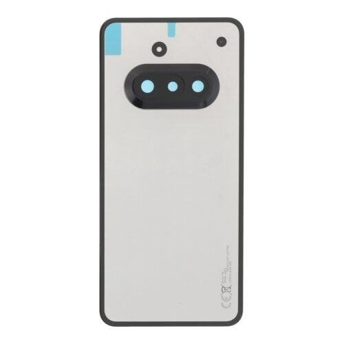 Battery Door + Battery Door Adhesive + Back Camera Lens and Bezel for Nothing Phone 3A Black Premium