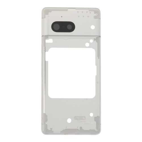 Middle Frame with Camera Lens and Bezel for Google Pixel 7 European Version Silver Premium