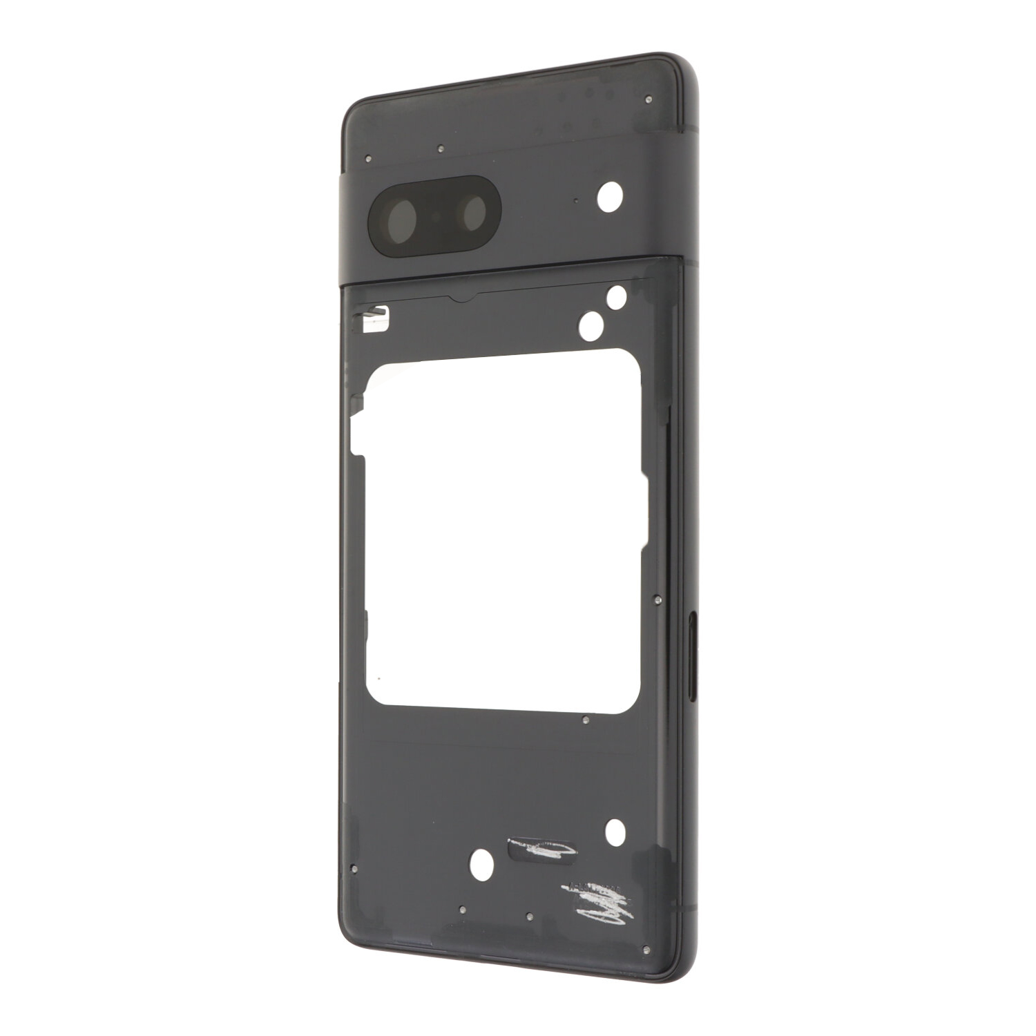 Middle Frame with Camera Lens and Bezel for Google Pixel 7 European Version Black Premium