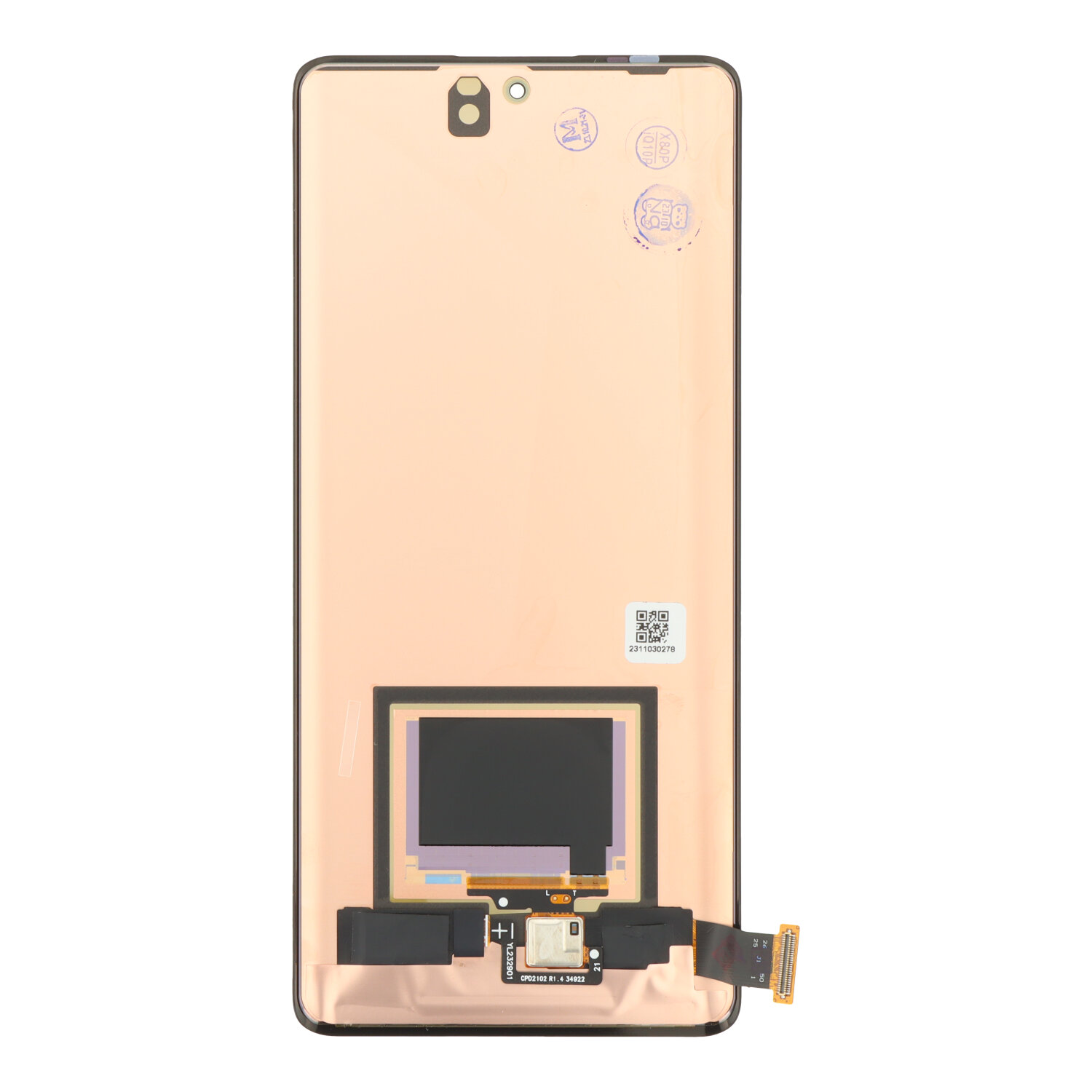 Screen Replacement for Vivo X80 Pro Black Refurb
