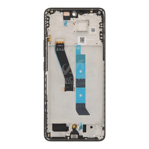 Screen Replacement With Frame for Xiaomi Poco M8 5G TFT Black HQ