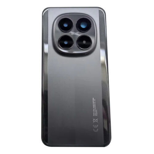 Battery Door + Battery Door Adhesive + Back Camera Lens and Bezel for Xiaomi Poco M8 Pro 5G Black Premium