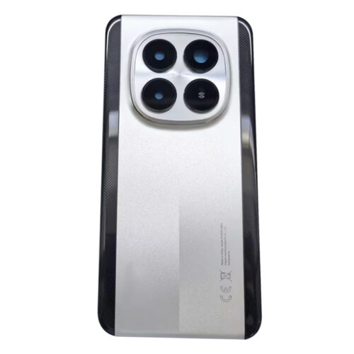 Battery Door + Battery Door Adhesive + Back Camera Lens and Bezel for Xiaomi Poco M8 Pro 5G Silver OEM
