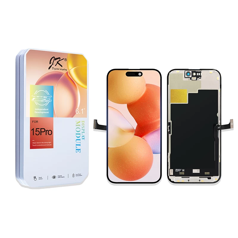 Screen Replacement for iPhone 15 Pro Black JK Incell