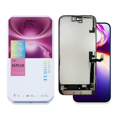 Screen Replacement for iPhone 16 Plus Black JK Incell